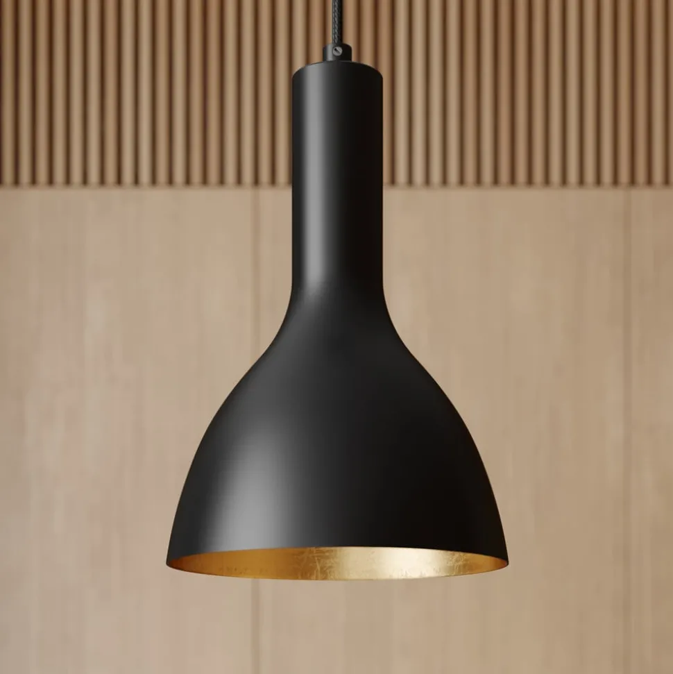 Arcchio hanglamp Cosmina, 1-lamp, zwart, metaal