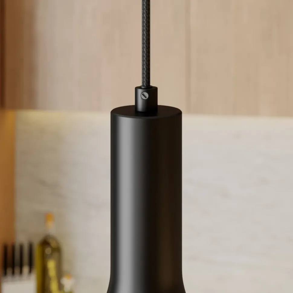 Arcchio hanglamp Cosmina, 1-lamp, zwart, metaal