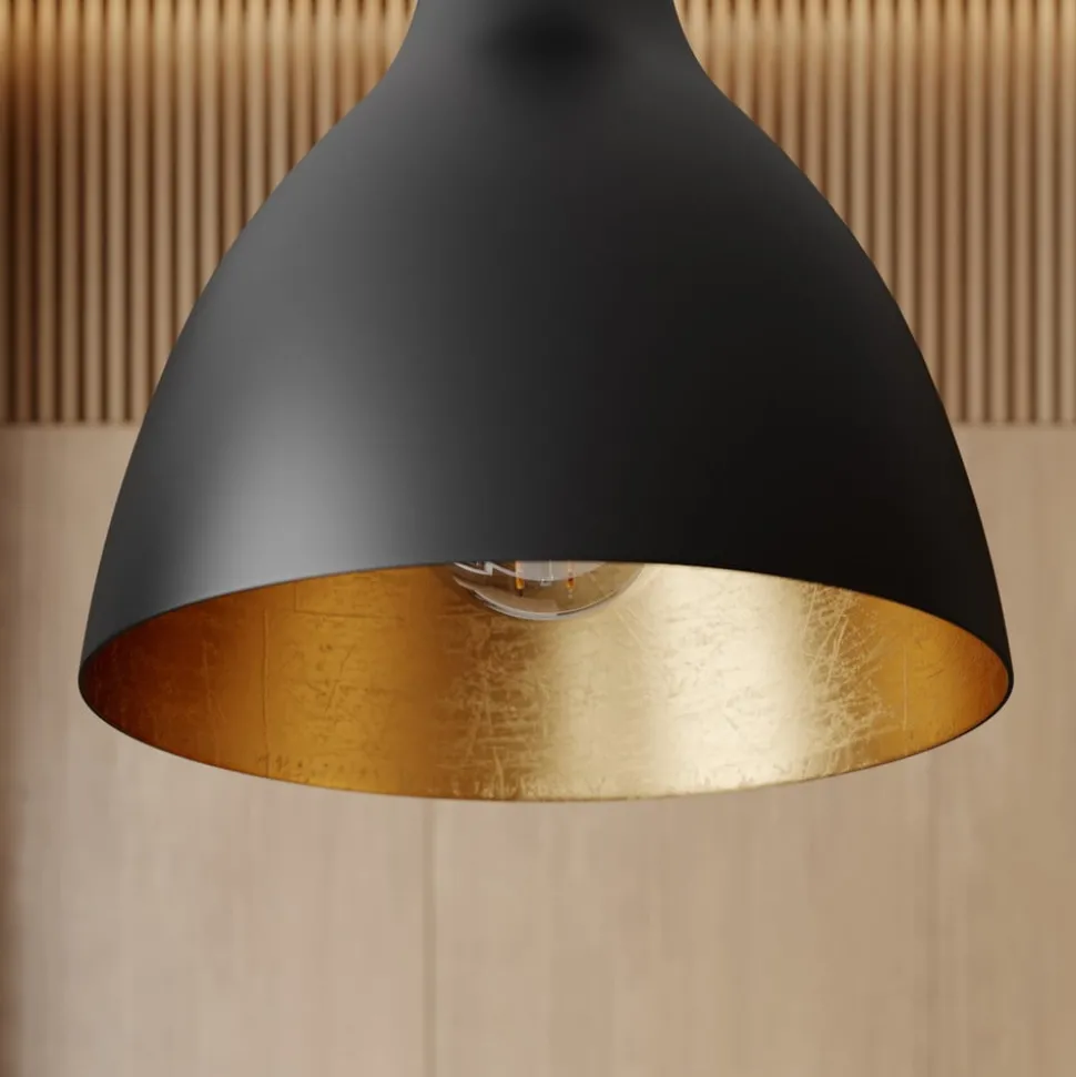 Arcchio hanglamp Cosmina, 1-lamp, zwart, metaal