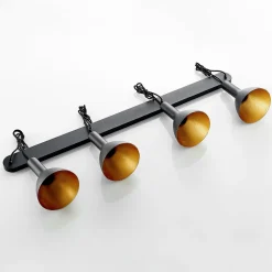 Arcchio hanglamp Cosmina, 4-lamps, lengte 120 cm, zwart