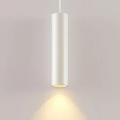 Arcchio hanglamp Ejona, hoogte 27 cm, wit, aluminium