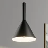 Arcchio hanglamp Tadej, zwart-wit, Ø 19 cm, metaal, E27