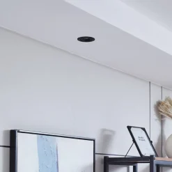 Arcchio Harcos LED downlight, zwart, Ø 8 cm, 4.000K