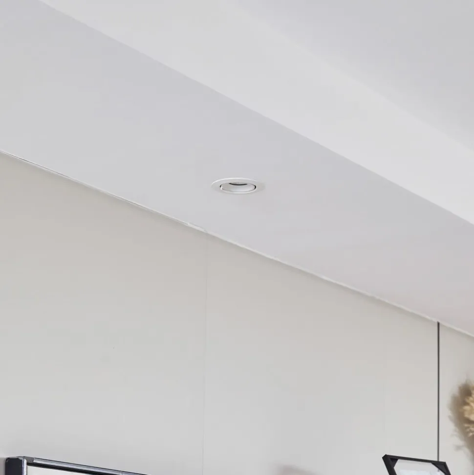 Arcchio Harcos LED downlight, wit, Ø 8 cm, 4.000K