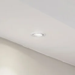 Arcchio Harcos LED downlight, wit, Ø 8 cm, 4.000K