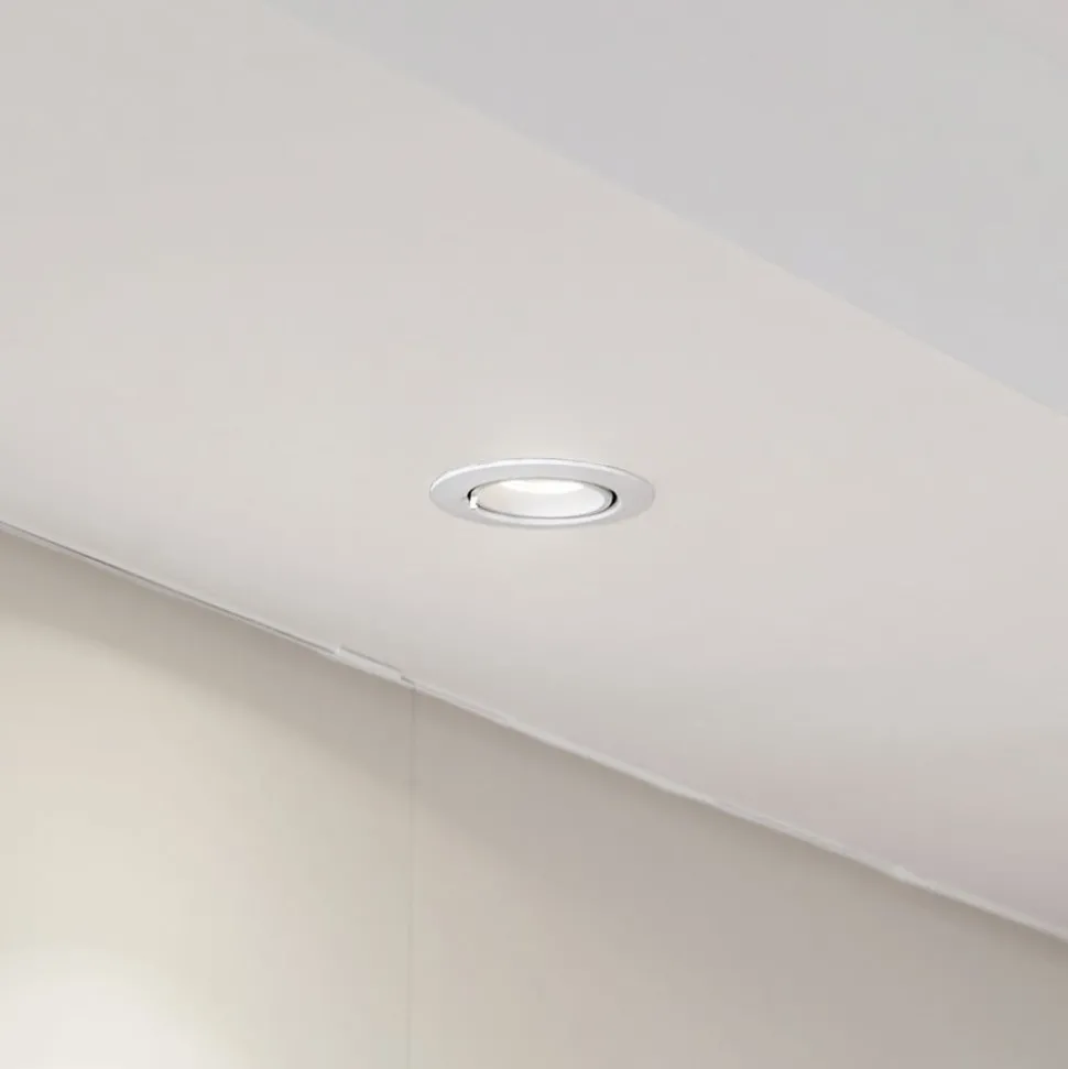 Arcchio Harcos LED downlight, wit, Ø 8 cm, 4.000K