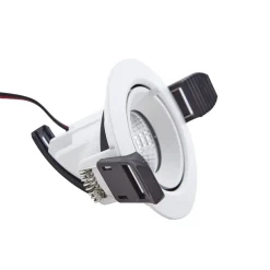 Arcchio Harcos LED downlight, wit, Ø 8 cm, 4.000K