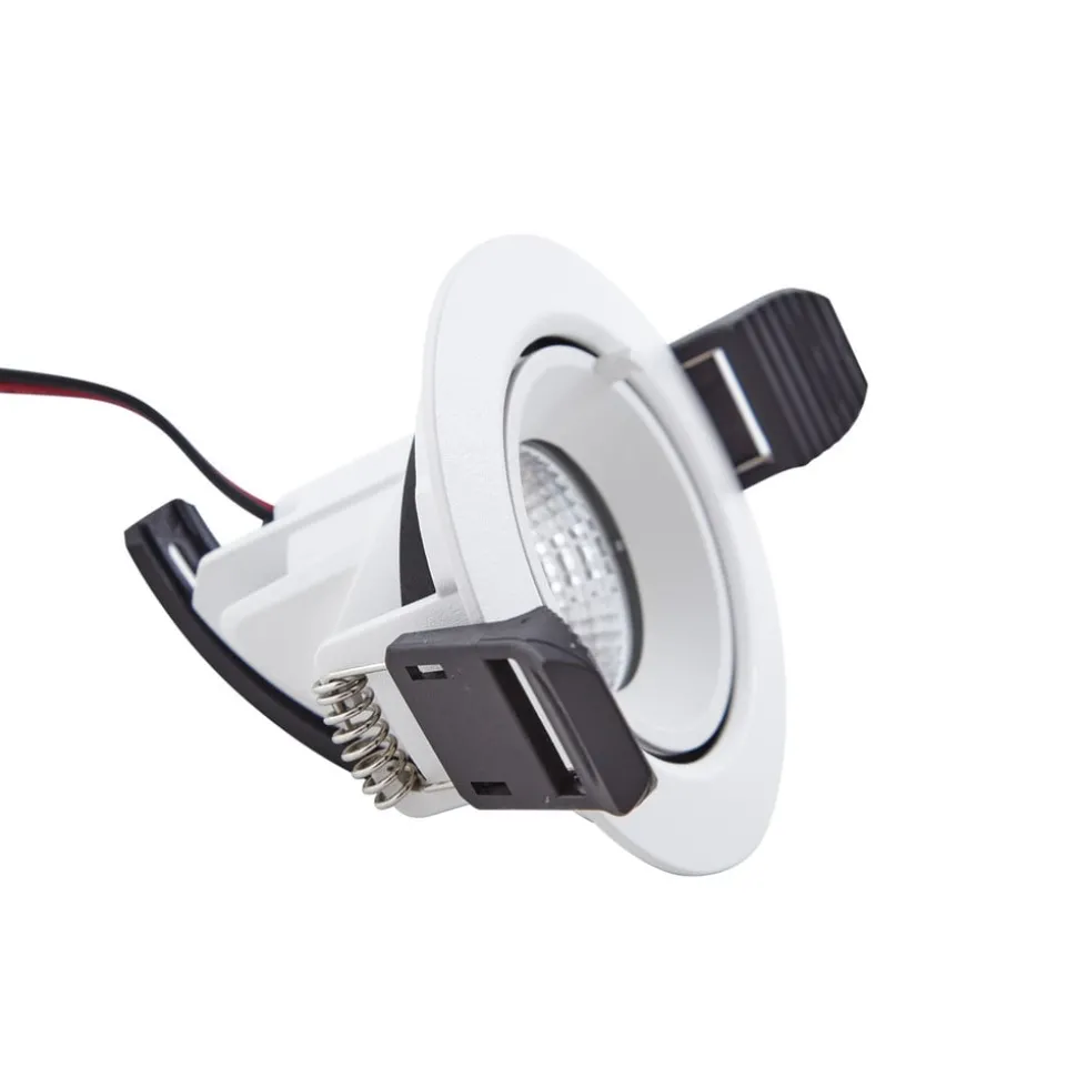 Arcchio Harcos LED downlight, wit, Ø 8 cm, 4.000K