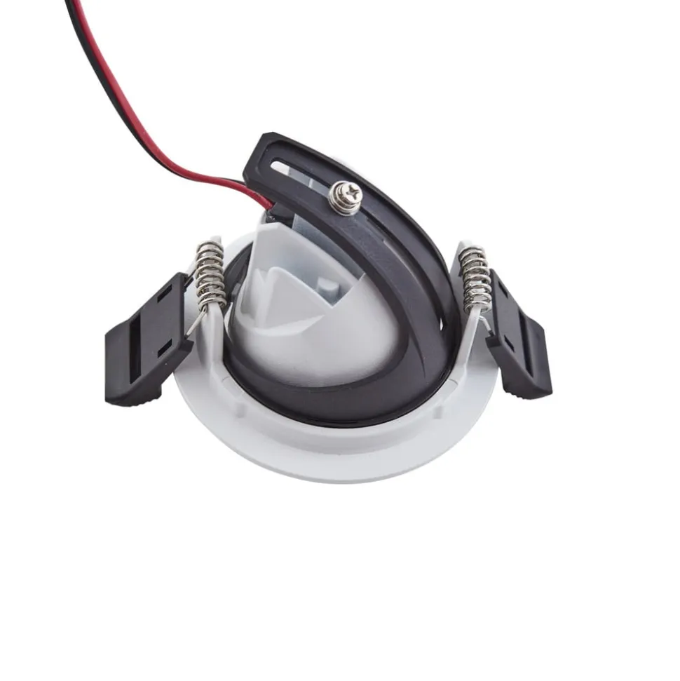 Arcchio Harcos LED downlight, wit, Ø 8 cm, 4.000K