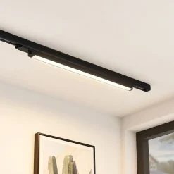 Arcchio Harlow LED track light, zwart, 69 cm, 3.000 K