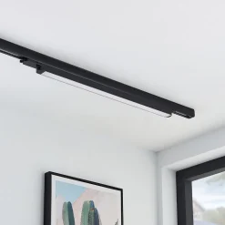 Arcchio Harlow LED track light, zwart, 69 cm, 3.000 K