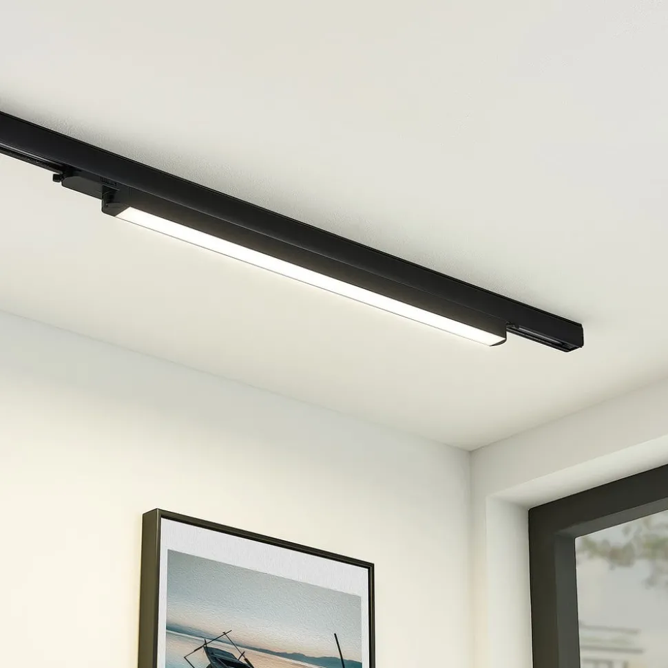 Arcchio Harlow LED track light, zwart, 69 cm, 4.000 K