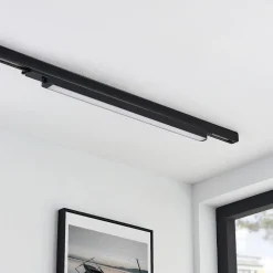 Arcchio Harlow LED track light, zwart, 69 cm, 4.000 K