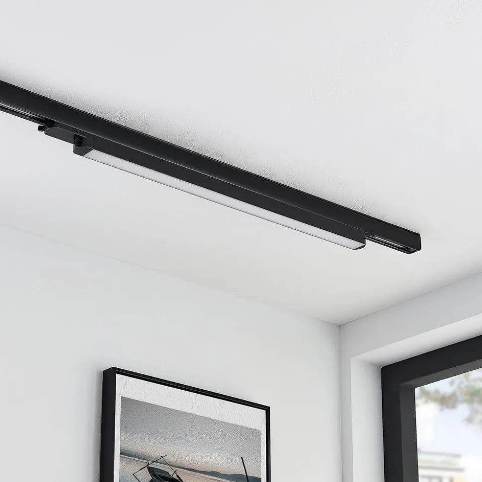 Arcchio Harlow LED track light, zwart, 69 cm, 4.000 K