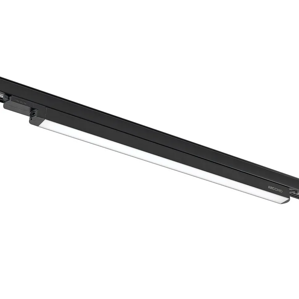 Arcchio Harlow LED track light, zwart, 69 cm, 4.000 K