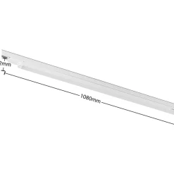 Arcchio Harlow LED track light, wit, 109 cm, 4.000 K