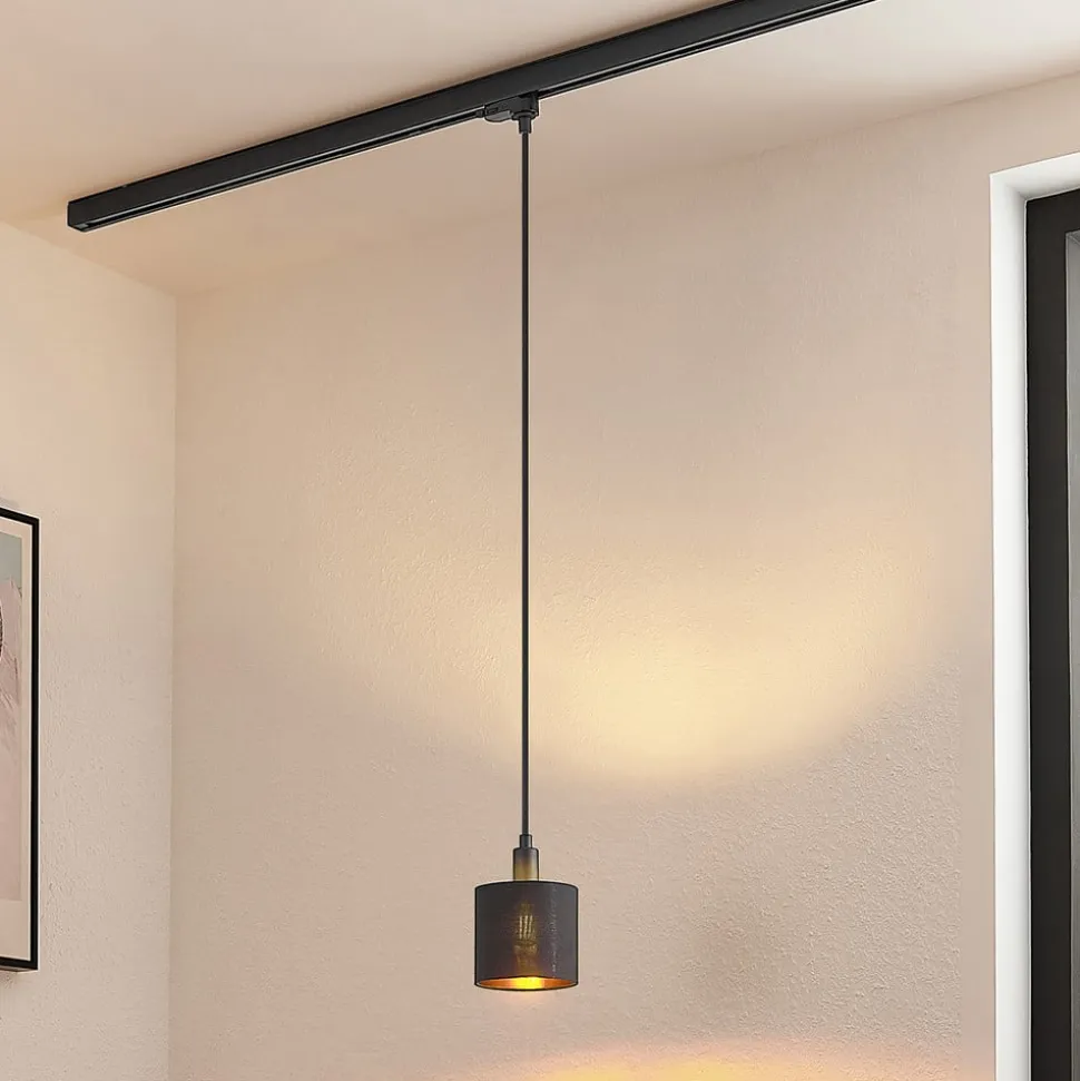 Arcchio Heleni hanglamp rail zwartgoud 12cm