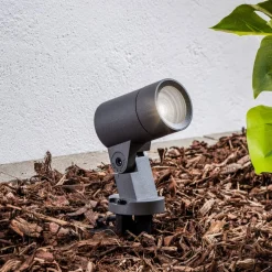 Arcchio Hemmani prikspot, hoogte 35 cm, antraciet, aluminium