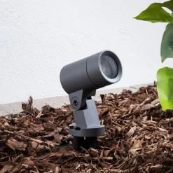 Arcchio Hemmani prikspot, hoogte 35 cm, antraciet, aluminium