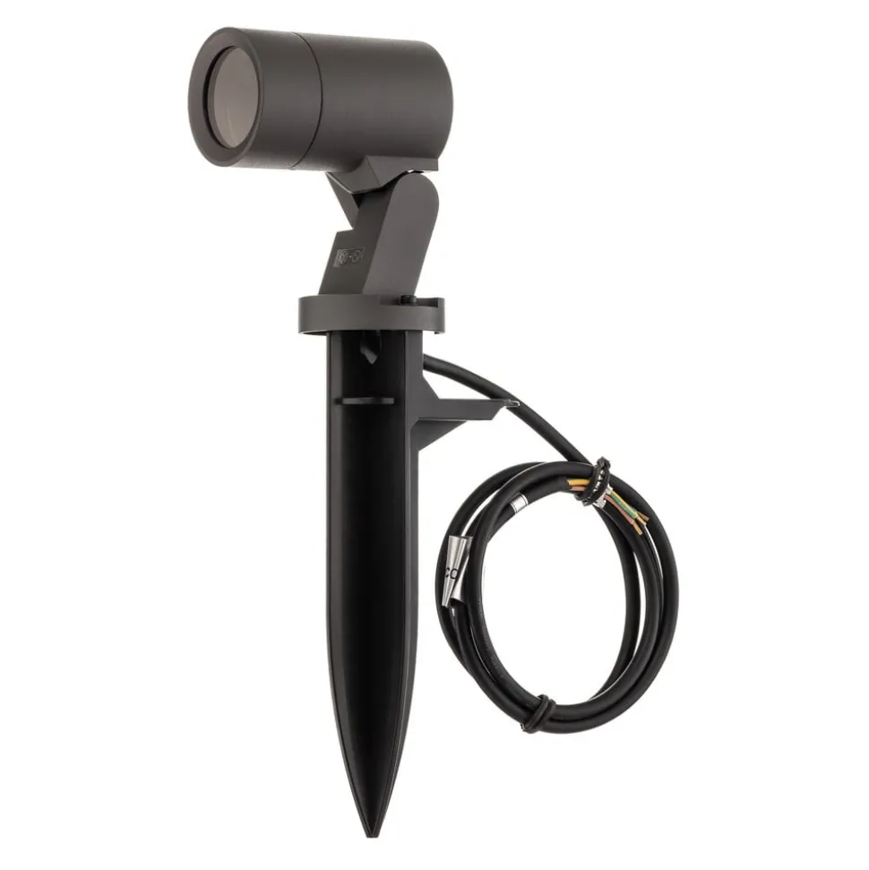 Arcchio Hemmani prikspot, hoogte 35 cm, antraciet, aluminium