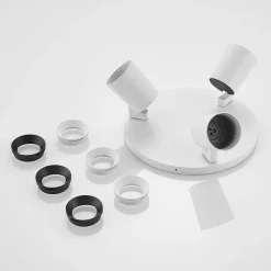 Arcchio Iavo plafondspot, rond, 3-lamps, wit