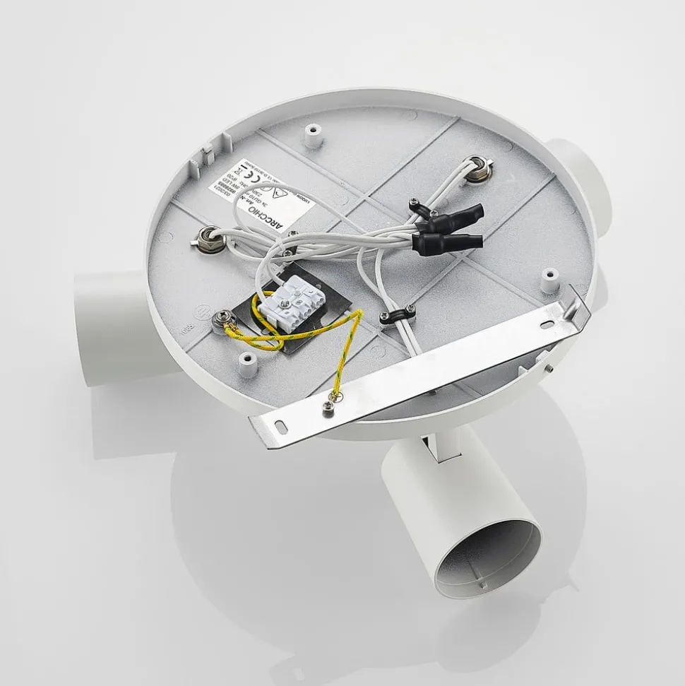 Arcchio Iavo plafondspot, rond, 3-lamps, wit