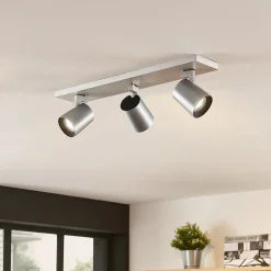Arcchio Iavo plafondspot, hoekig, alu, 3-lamps