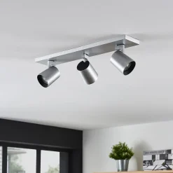 Arcchio Iavo plafondspot, hoekig, alu, 3-lamps