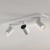 Arcchio Iavo plafondspot, hoekig, wit, 3-lamps