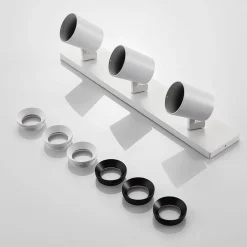 Arcchio Iavo plafondspot, hoekig, wit, 3-lamps