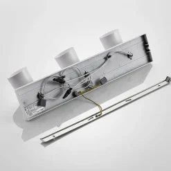 Arcchio Iavo plafondspot, hoekig, wit, 3-lamps