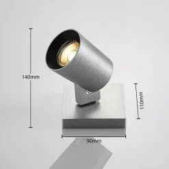 Arcchio Iavo spot, hoekig, alu, 1-lamp