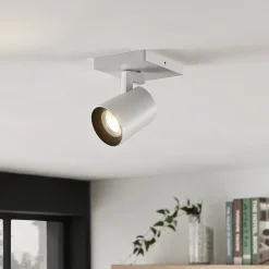 Arcchio Iavo spot, hoekig, wit, 1-lamp