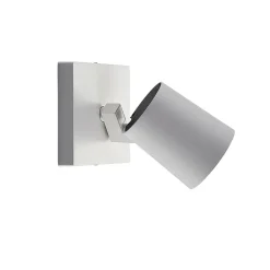 Arcchio Iavo spot, hoekig, wit, 1-lamp