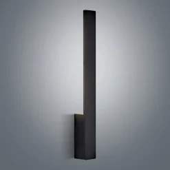 Arcchio Ivano LED wandlamp, 42,5 cm, zwart, metaal