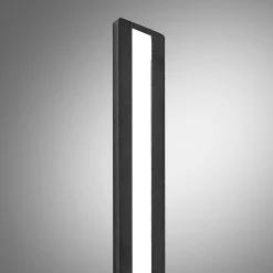 Arcchio Ivano LED wandlamp, 42,5 cm, zwart, metaal
