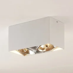 Arcchio Jarle plafondlamp, 2-lamps wit