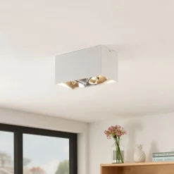 Arcchio Jarle plafondlamp, 2-lamps wit