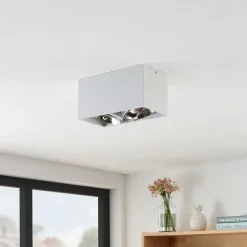 Arcchio Jarle plafondlamp, 2-lamps wit