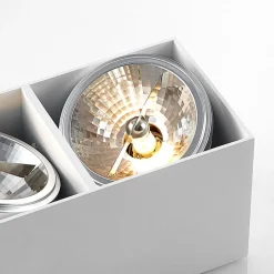 Arcchio Jarle plafondlamp, 2-lamps wit