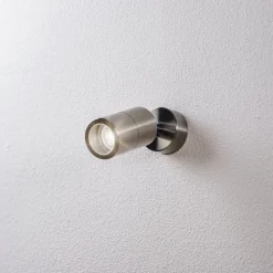 Arcchio Kalel buitenwandlamp, 1-lamp, V4A beweegbaar