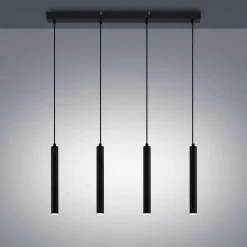 Arcchio Kammeron LED hanglamp, zwart, metaal, 80 cm