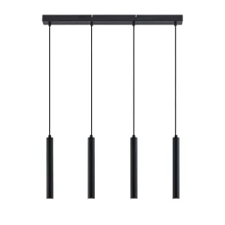 Arcchio Kammeron LED hanglamp, zwart, metaal, 80 cm