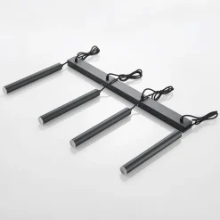 Arcchio Kammeron LED hanglamp, zwart, metaal, 80 cm