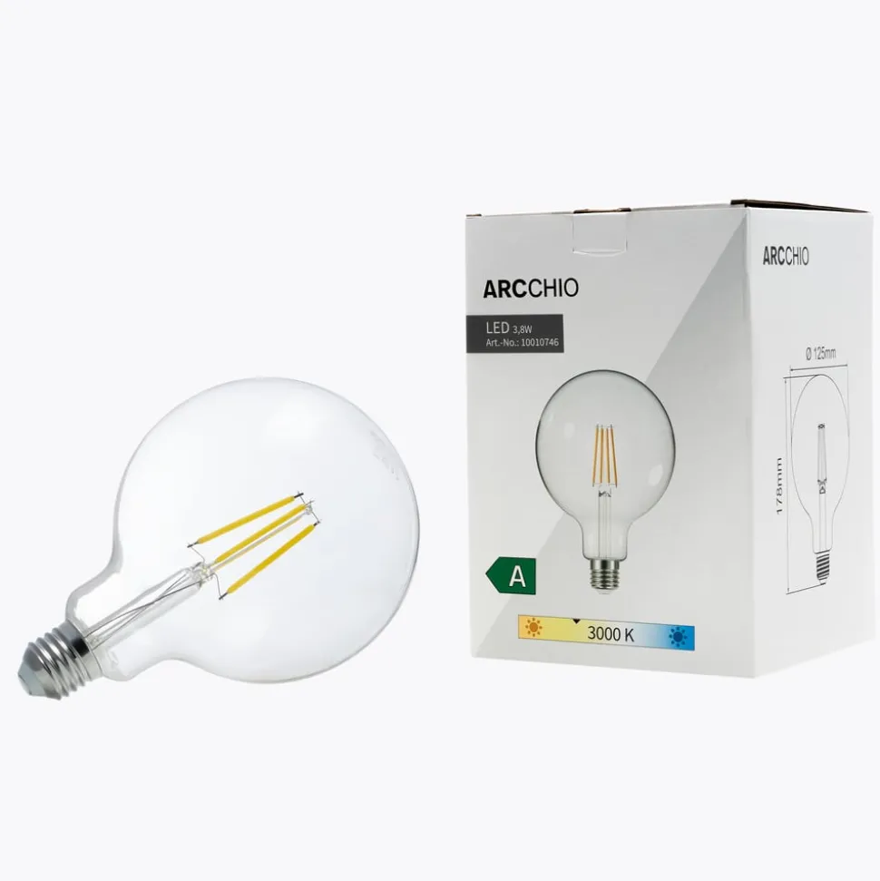 Arcchio LED bollamp G125 E27 3,8W 3000K 806lm