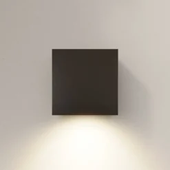 Arcchio LED buiten wandlamp Tassnim, 12 cm, antraciet, IP65