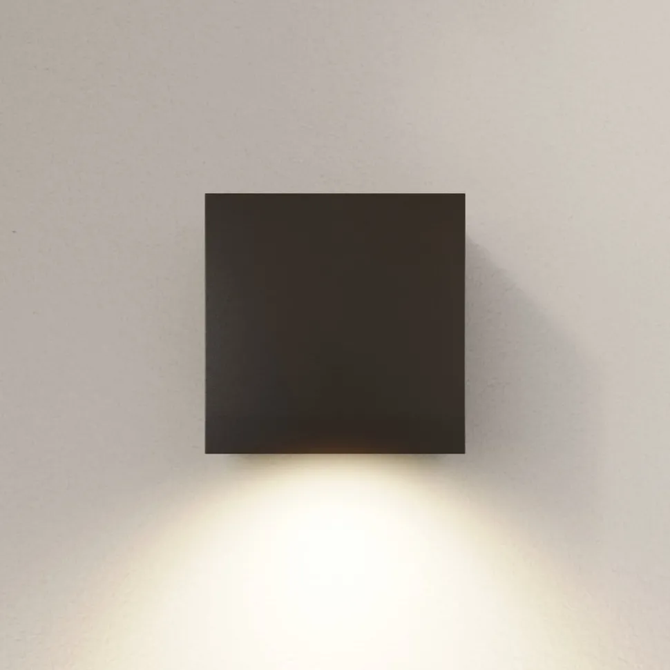 Arcchio LED buiten wandlamp Tassnim, 12 cm, antraciet, IP65