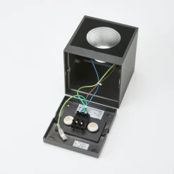 Arcchio LED buiten wandlamp Tassnim, 12 cm, antraciet, IP65