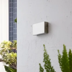 Arcchio LED buiten wandlamp Karline, 1060 lm, roestvrij staal, IP65