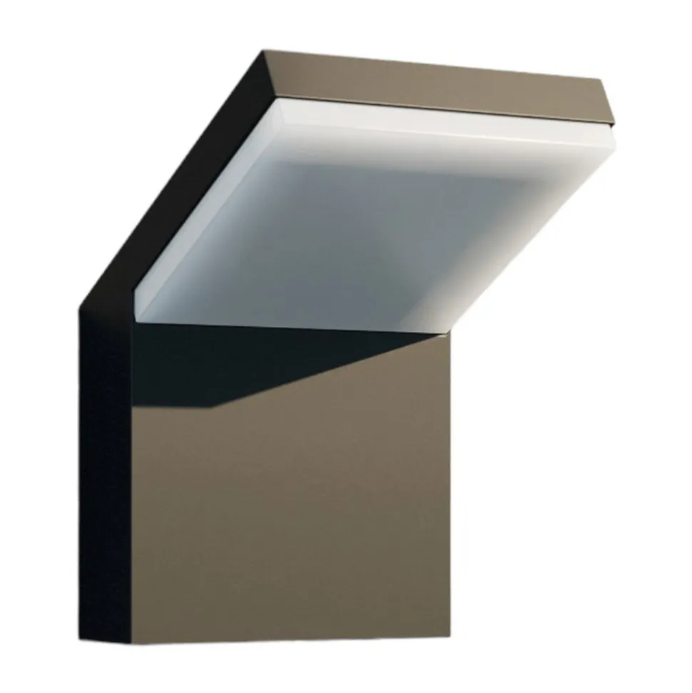 Arcchio LED buiten wandlamp Yolena, antraciet, aluminium, 21cm